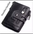 Jeep Black 100% Leather Wallet For Man - Wallet For Men - মানি ব্যাগ. 