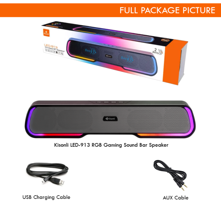 Soundbar%20With%20RGB%20Lighting%20KISONLI%20LED913%20Gaming%20Design%20Bluetooth%20Sound%20Bar%20Speaker%20With%20AUX%20USB%20Speaker%20For%20PC%20Laptop%20Computer%20Gaming%20PC%20Sound%20Box%20-%20Image%206