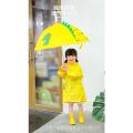 Girls' Rain Boots Suit Primary School Students Child Baby Boys Kindergarten Waterproof Rain Boots Dinosaur Poncho Raincoat Children. 