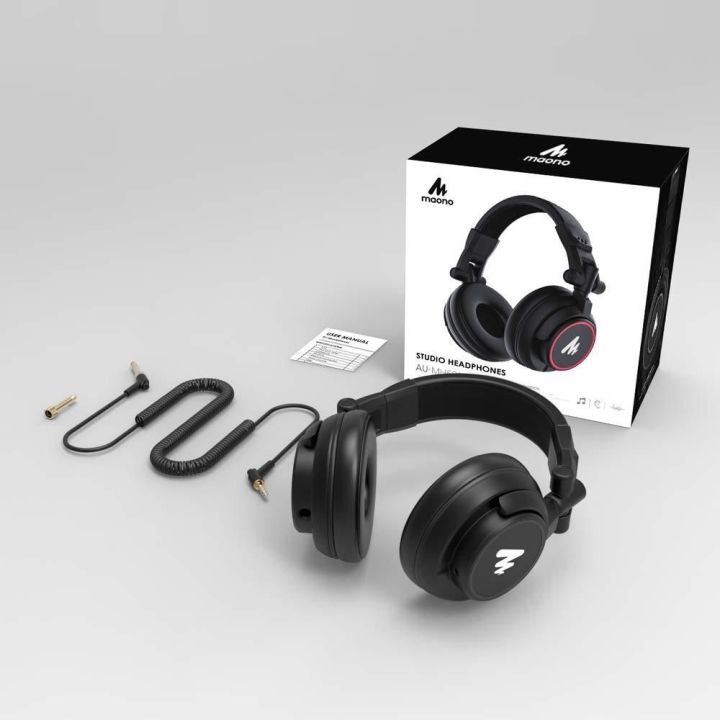 MAONO AU-MH601 Over Ear Stereo Monitor 50MM Drivers Studio Headphones for Music, DJ, Podcast