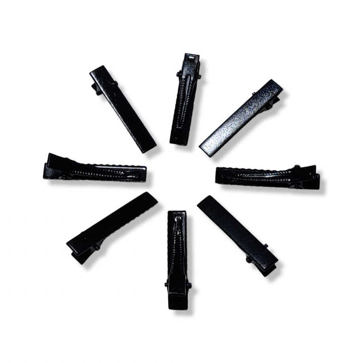 12pis%20Small%20Hair%20Clip%20For%20Women%20/Row%20Materials%20Black/Silver%20Color%20-%20Image%202
