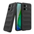 MobiCase S4 For Vivo Y28 / Vivo Y29 4G / Vivo T4X 5G Back Cover Phantom Shield Soft Silicone TPU Shockproof Liquid Silicone Airbag Phone Case Vivo Y28 4G / Vivo Y29 4G / Vivo T4X 5G Case VIVO Cover Phone Case Black.