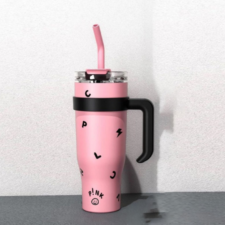 1250ml%20Kpop%20Black%20&%20Pink%20Thermal%20Water%20Bottle%20Stainless%20Steel%20Tumbler%20with%20Handle%20Straw%20Cup%20Portable%20Car%20Coffee%20Mug%20Drinkware%20-%20Image%204