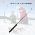 Compact Fishing Rod Telescopic Ice Fishing Rod with Non-slip Handle Lightweight Portable for Travel Adjustable Length Fishing Accessories.