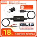 70mai Hardwire Kit UP03 24H Parking Surveillance Cable ONLY for Dash Cam M500/Omni X200/A810/A510 Type-C Cable Monitor Cable. 