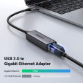 UGREEN USB Ethernet Adapter Aluminum USB 3.0 to Network Gigabit RJ45 LAN 10 100 1000 Mbps Adapter Converter Compatible for Nintendo Switch MacBook Mac Pro Mini iMac XPS Surface Pro Notebook PC.