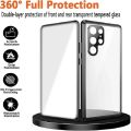 360 Anti Peeping Privacy Double Sided Tempered Glass Case For Samsung Galaxy S22 S23 S24 Ultra Case Metal Bumper Magnetic Cover. 