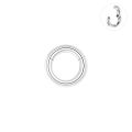 ZS 1PC Large Size Hoop Earring 316L Stainless Steel Ear Gauges Plugs Punk Septum Nose Rings 2/4/6/8/10/12G BCR Body Piercings.