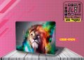 Colorful Lion Design Laptop Sticker. 
