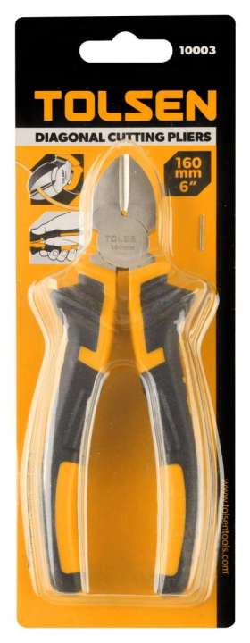 TOLSEN%206"%20Diagonal%20Cutting%20Pliers,%206%20inch,%20160mm%20TPR%20Handle%20Model:%2010003%20-%20Image%203