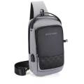 Arctic Hunter XB00105 Men Chest Bag USB Charging Sling Bag Waterproof. 