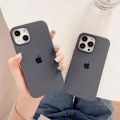 For Apple Iphone 14 / Iphone 14 Plus / Iphone 14 Pro / Iphone 14 Pro Max Luxury Silicone Protect Back Cover Soft Case - Camera (Maroon Black & White Colour). 