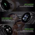 D18 Smart Watch Heart Rate Monitor Men's Women's Smartwatch Round Fitness DigitalWatches for Men Women Band Bracelet. 
