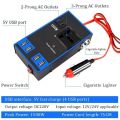 Car Power Inverter 1500W 12V/24V To 220V Socket Charger Adapter Converter Multifunctional 4 USB Vehicle Inverter for Car Truck.