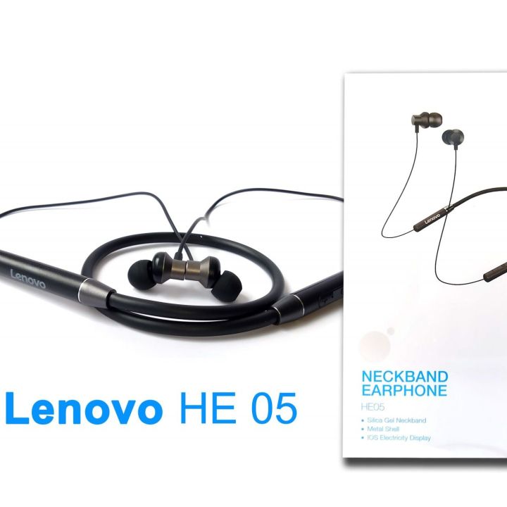 Lenovo HE05 Bluetooth 5.0 Wireless Earphones Magnetic Neckband