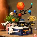 Rotating Solar System Light Sets Building Blocks Sun Earth Model Universe Series Space Science Education DIY Bricks Toy Kid Gift KankongAgu. 