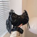Women PU Leather Rivet Studded Shoulder Bag Designer Summer Trend Crossbody Bag New Fashion Exquisite Lady Zipper Messenger Bags.