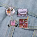 Cartoon Book Lover Brooch Lapel Pin Student School Bag Badge Cute Book Accessories Unique Jewelry Birthday Gift for Friends.