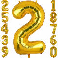 Aluminum Foil Balloons Gold Alphabet Letters A-Z And Number 0-9 Foil Balloon for Eid Christmas Birthday Anniversary Party and all decorations. 