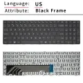 US Russian Laptop Keyboard For HP PROBOOK 4530 4530S 4730 4730S 4535S 4735s With Silver Black Frame Replace Notebook. 