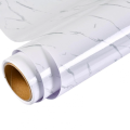 Elegant Marble Pattern PVC Wall Sticker for Home Decor, Peel & Stick Marble Effect Decal for Kitchen Cabinets, 10m Roll or 66sqf Roll. 