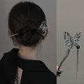 【High Cost-Performance】 Retro Elegant Ancient Style Butterfly Tassel Hair Stick For Women Girls Classical Hairpin Chinese Cheongsam Hair Accessories Runrui.