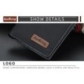 baellerry Korean version multi-card zipper canvas wallet fashion horizontal open wallet men's short wallet. 