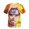 Naruto Boys Girls T-shirt Summer Kids Cartoon Anime T-shirt Kids Oversized T-shirt Harajuku T-shirt Size 3-14T Children's Wear.
