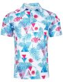 Summer Mens T-hirts Hawaii 3d Printed Casual Polo Shirt Short Sleeve Button Up Shirts Male Loose Comfortable Top Trendy Unisex. 