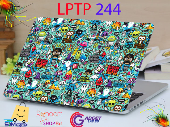 Tattoo Laptop Sticker - Laptop Sticker - Laptop Sticker