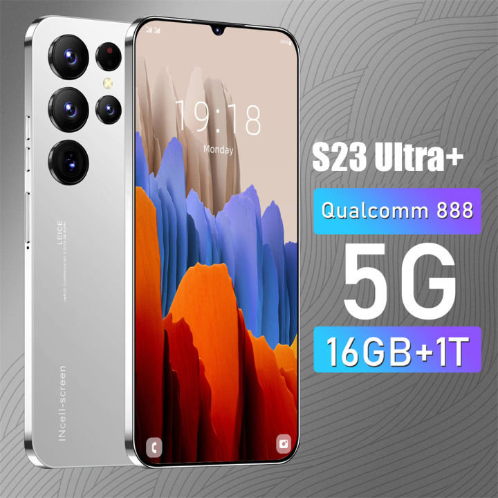 New Products in Stock Cross-Border Hot S23 Ultra All-in-One Machine 6.8 Inch Android Smartphone 1+16 Foreign Trade Manufacturers