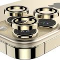 iPhone 14 Pro Max Tempered Glass Camera Lens Protector - Metal Ring Film.