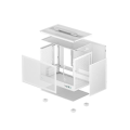 DeepCool CH160 WH White Ultra-portable mini-ITX Caseing. 