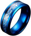 Luminous ring glow in the dark for men Men's punk design.