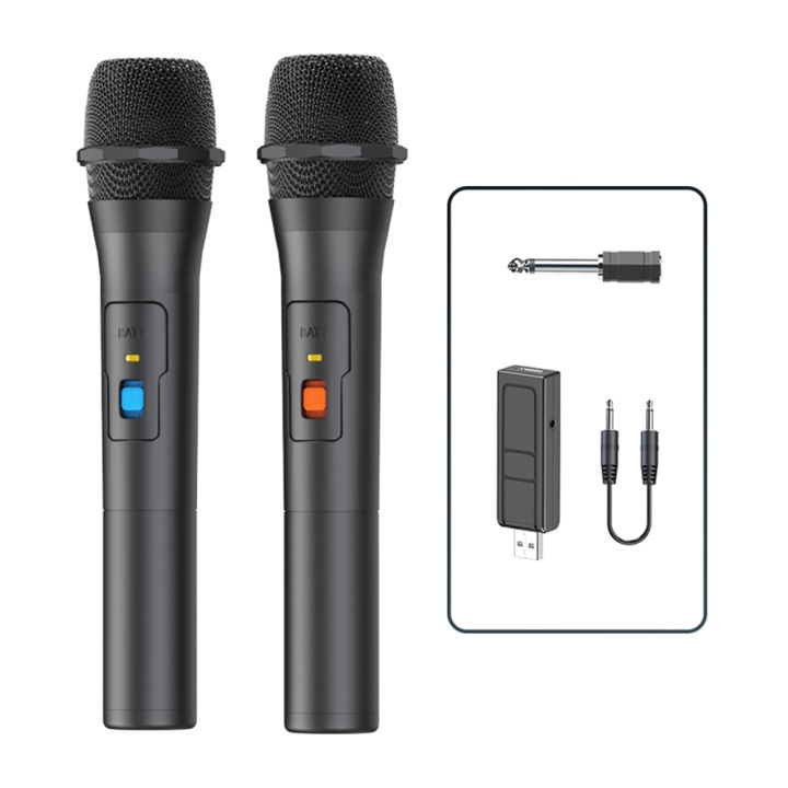 1%20Pair%20Wireless%20Microphone%20System%20Kits%20Handheld%20Karaoke%20Microphone%20USB%20Receiver%20Home%20Party%20Smart%20TV%20Speaker%20Singing%20Mic%20-%20Image%205