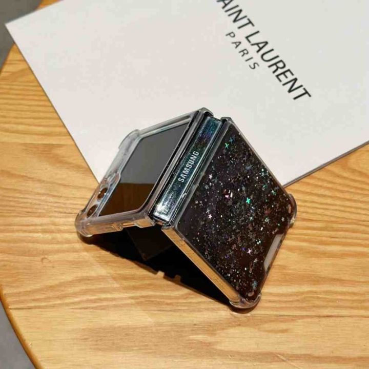 HODON%20Stars%20Bling%20Glitter%20Magnetic%20Phone%20Cases%20For%20Samsung%20Galaxy%20Z%20Flip%207%206%205%204%203%205G%20ZFlip7%20Flip6%20ZFlip5%20ZFlip4%20Magsafe%20Case%20Wireless%20Charging%20Clear%20Shockproof%20Back%20Cover%20-%20Image%208
