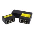 Digital Split Design Network Cable Tester Battery Powered Mini LAN Cable Detector Black Networking Tool for RJ45 RJ11 RJ12 UTP/Cat5 Cat6. 