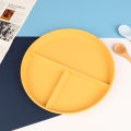 1Pc Divided Dish Reusable Round Dinner Plate Kitchen Dinnerware Portion Plates Dounp. 