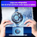 Tablet Cooler Fast Cooling Tablet Radiator Magnetic/Clip On Semiconductor Radiator Video Streaming Fan Temperature Display Radiator.