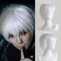 Anime cos Wig Tokyo Ghouls Ghoul Kaneki ken Silver White Halloween cosplay Wig. 