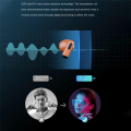 Bluetooth Earphones Portable Clock Earphones Semi in Ear Touch Gaming Esports Long Range Headphones Orange.
