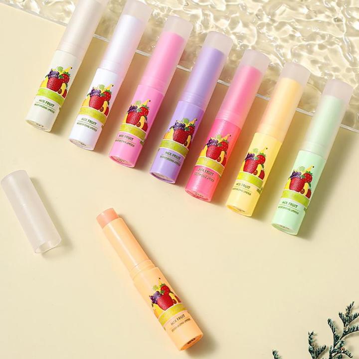 Nourishing Color Changing Lip Balm Fruit Lip Moisturizer Color Changing Lipstick Natural Chapstick Balm Lip Care Cosmetics