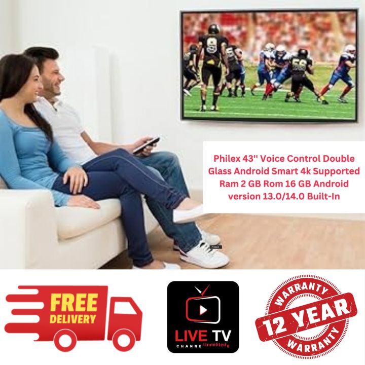 Philex%2043%20Inch%20Double%20Glass%20%204K%20Supported%20Smart%20Android%20LED%20TV%20FHD%20-%20Image%202