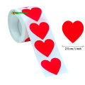 100/500 pcs x 2.5cm Red Heart Sticker Love Sticker Self Adhesive Label Stickers. 