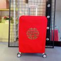Red Wedding Suitcase CoverDouble Happiness Word Dustproof Waterproof BagLuggage Protector Trolley Trunk Cover 202426 Travel Suitcase. 