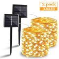 50/100/200/330 LED Solar Light Outdoor Lamp String Lights For Holiday Christmas Party Waterproof Fairy Lights Garden Garland--warm white-1pack--20M-66fFT 200LED.