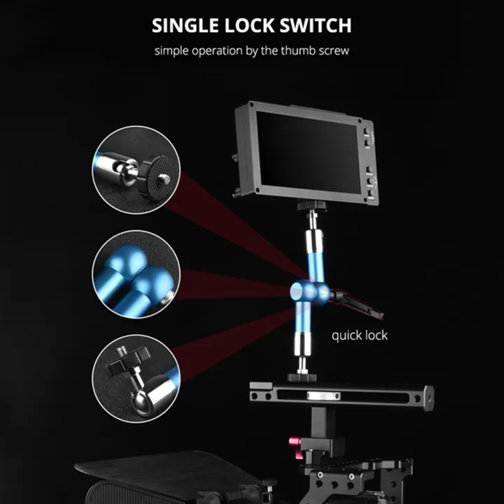 NAMUNY%202X%20YELANGU%207%20Inch%20Magic%20Articulated%20Arm%20Magic%20Arm%20Rig%20Head%20for%20Mounting%20Monitor%20Video%20Light%20DSLR%20Camera%20-%20Image%203