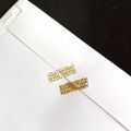 3x1cm Warranty void seal tamper proof stickers Security Hologram sticker labels with serial number Gold.