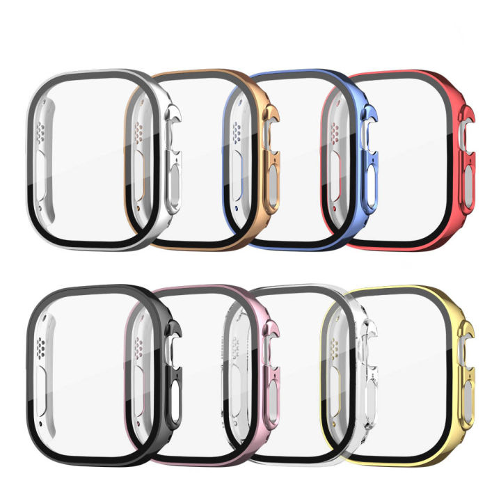 For%20Apple%20Watch%20Ultra%2049mm%20Electroplating%20Case-Apple%20Watch%2049mm%20Electroplating%20Bumper%20Case%20+%20Screen%20Protector-Electroplating%20Plastic%20Shockproof%20PC%20Protective%20With%20Glass%20Case%20For%20Apple%20Watch%20-%20Image%202