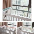 Cotton Crib Bumper Protection Wrap Edge Baby Anti-bite Solid Color Bed Fence Guardrail Baby Care Baby Safety Products. 